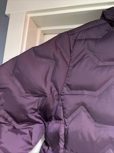 Women XL Columbia Walker Mill FS Long Jacket Hood Purple Puffer Duck Down New - Picture 8 of 19