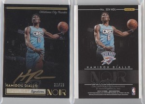 2018 Panini Noir Spotlight Signatures Vertical /99 Hamidou Diallo Rookie Auto RC