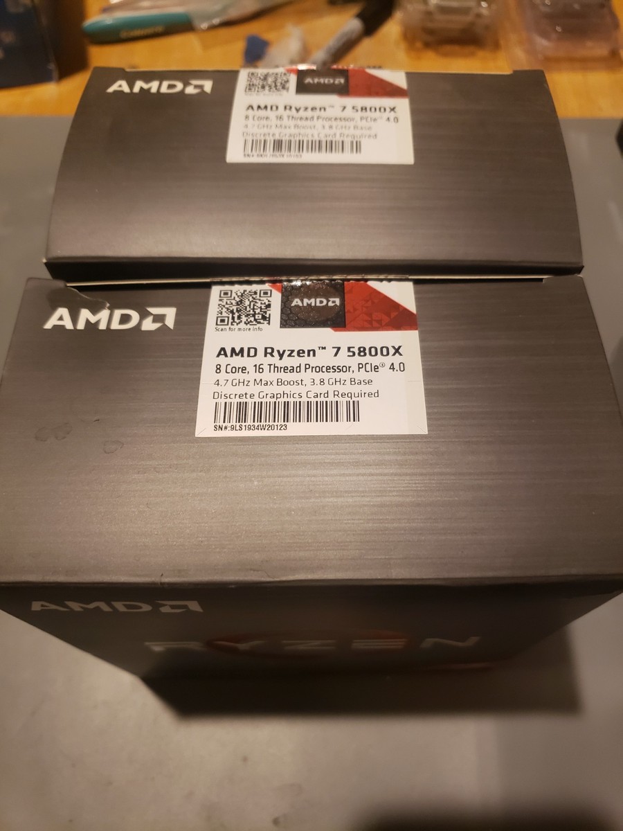 BOX ONLY] AMD Ryzen 7 5800X Processor (4.7GHz, 8 Cores, Socket AM4