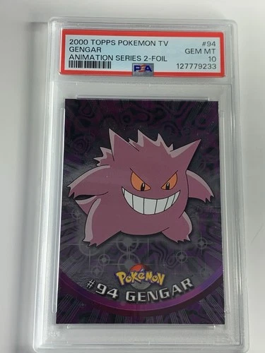 2000 Topps Pokemon #94 Gengar Silver Foil Series 2 PSA 10 ***GEM MINT***