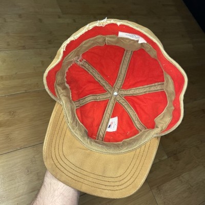 Vintage Carhartt Trapper Brown USA Fitted Medium Mens Hat Cold