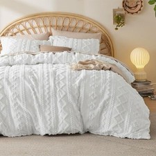 Boho Twin Duvet Cover   White, 68" x 90" Comforter Insert Not Included NWT
