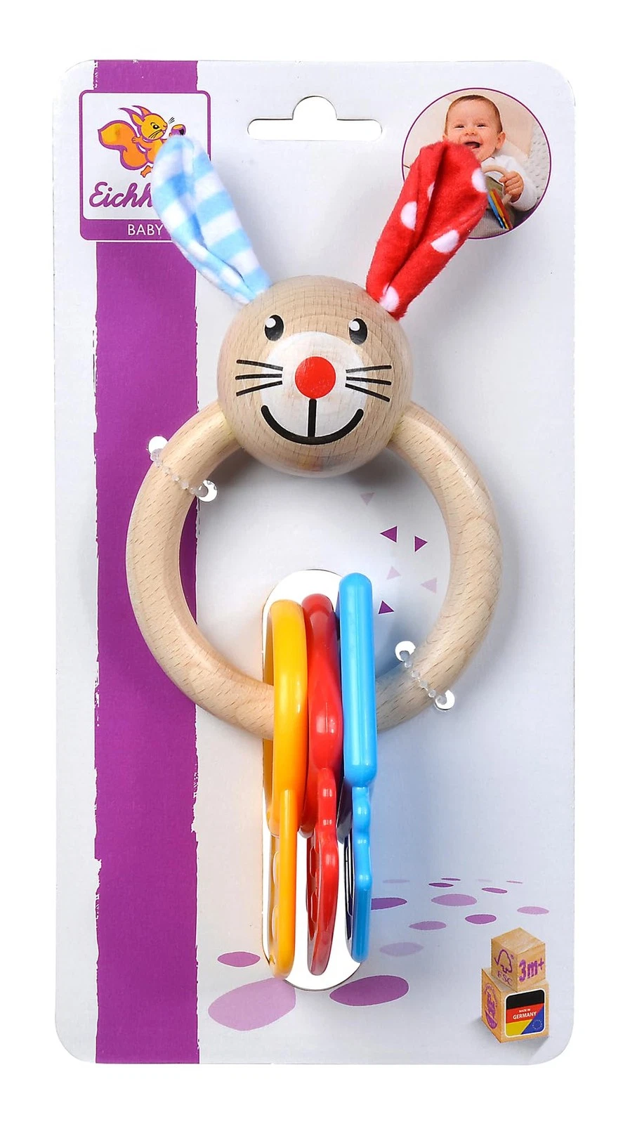 Eichhorn 100017035 Teething Ring Multi-Coloured
Opens in a new window or tab