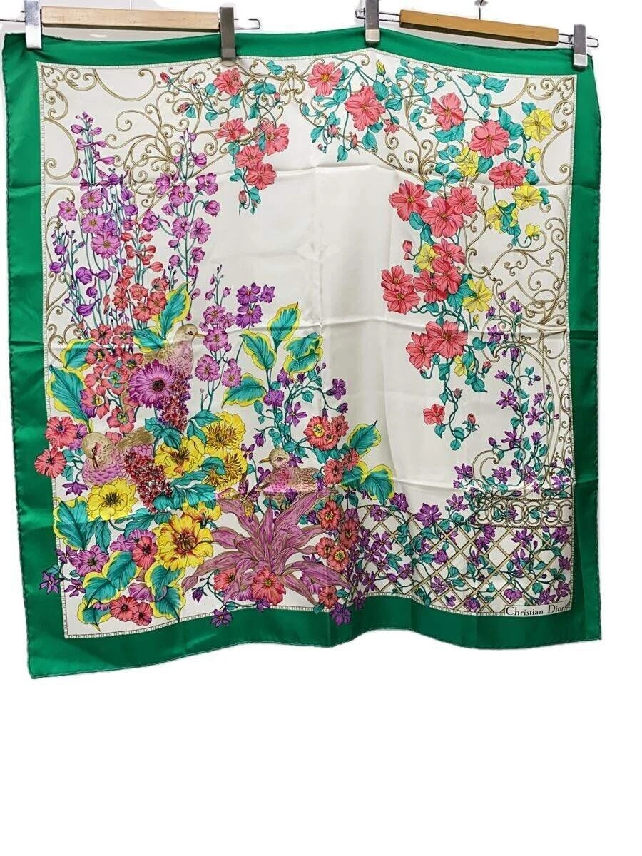 Christian Dior foulard soie GRN motif floral femme Kale90