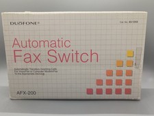 Duofone AFX-200 Automatic Fax Switch for Fax, Phone & Modem 43-1243 Complete CIB