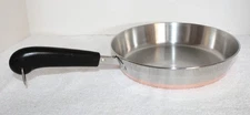 Vintage Revere Ware 9" Copper Bottom Saute / Fry Pan ~ Hardly Used Made in USA