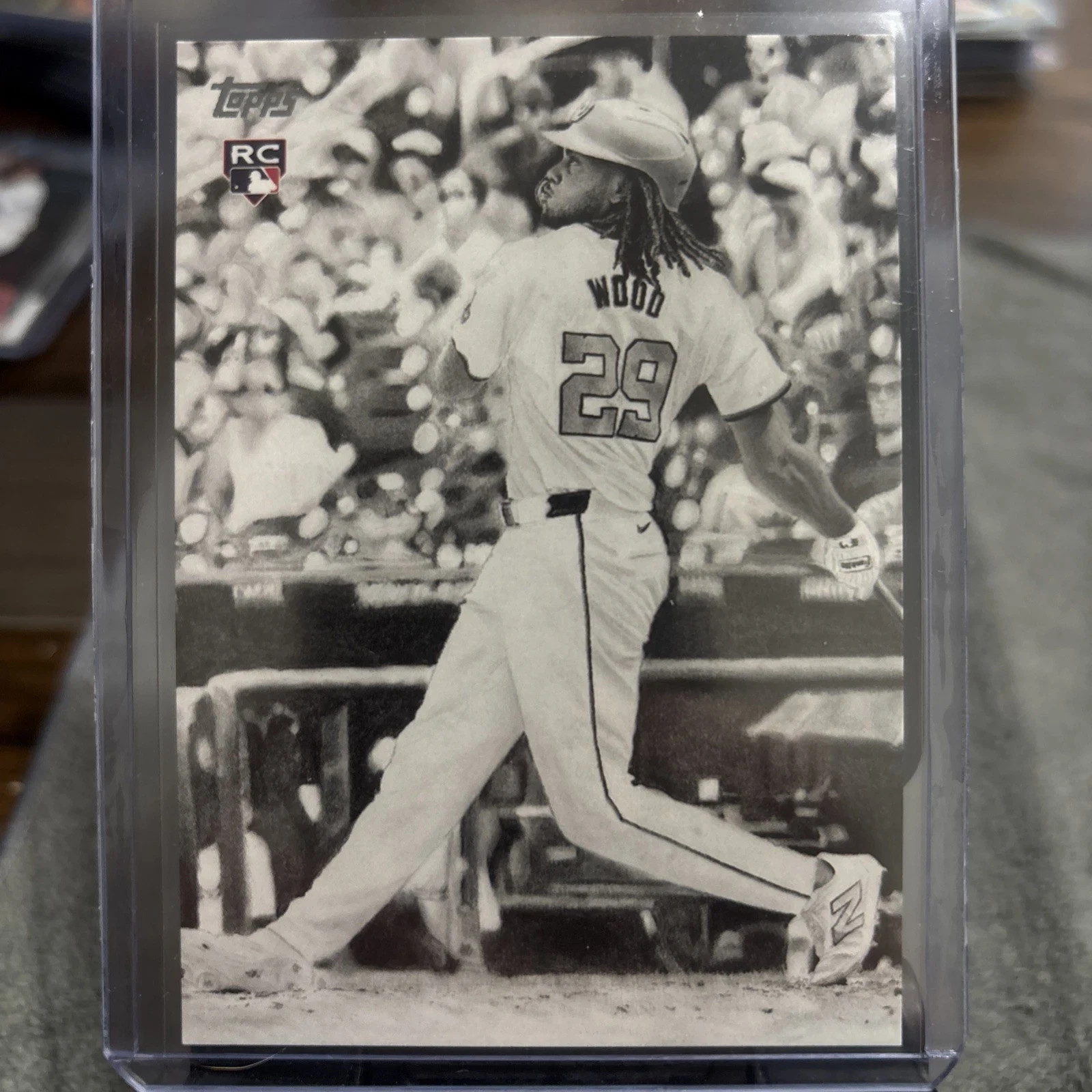 James Wood 2025 Topps Update Series Sketch Card Keegan Hall KHAC-40 RC  Nats SSP