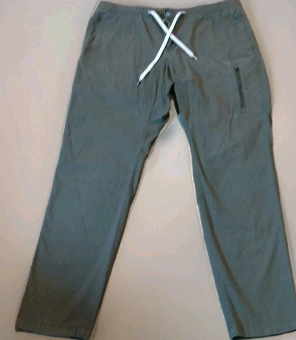Vuori Pants Mens XL Green Ripstop Climber Gorpcore Stretch Zip Pocket V412