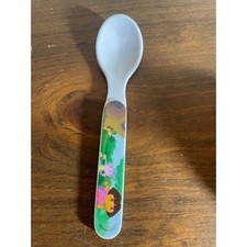Viacom Dora the Explorer Boots White Toddler Feeding Spoon Vintage