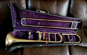 1913 C.G. Conn Innes Symphony  Large Bore Trombone with Trill Valve