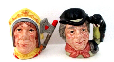 ROYAL DOULTON FIGUR KRÜGE - ROTE KÖNIGIN UND WALROSS & ZIMMERMANN - MINIATURGRÖSSE