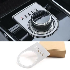 Steel Silver Central Gear Shift Box Trim For Jaguar F-PACE XF XFL 2016-21 XE XEL