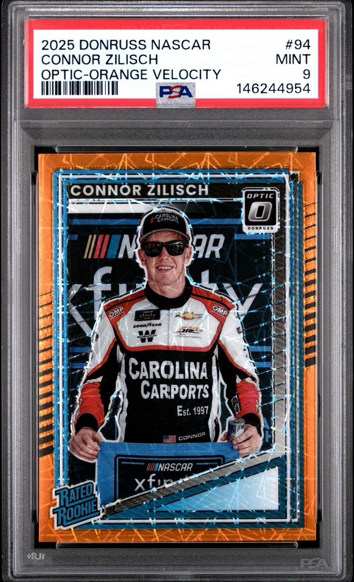 2025 Donruss Optic Connor Zilisch Orange Velocity Rated Rookie
