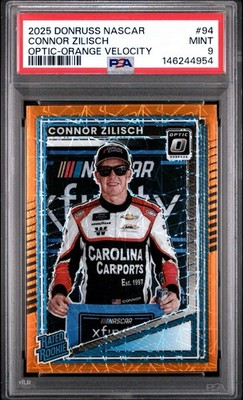2025 Donruss Optic Connor Zilisch Orange Velocity Rated Rookie