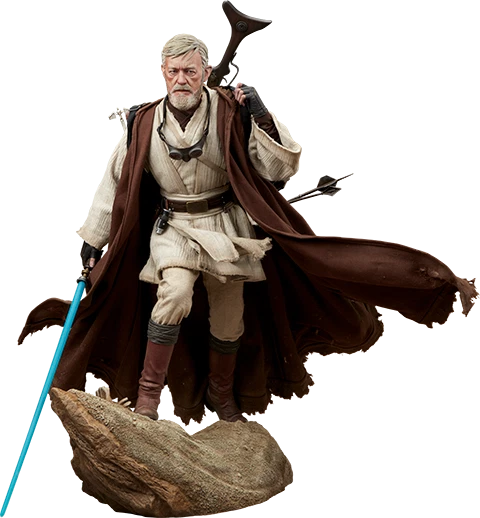 Star Wars Obi-Wan Mythos Ewan Mcgregor Alec Guinness Sideshow statue - Image 4 of 4