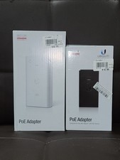 PAIR Ubiquiti 54 VDC 1.5A Gigabit PoE Adapter POE-54-80W-G and 24 v POE-24-12W