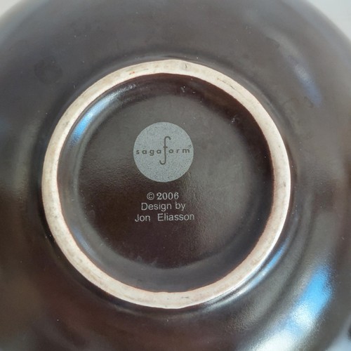 Sagaform Pasta Suppenschale X2 dunkelbraun Keramik D 15 cm schwedisch Jon Eliasson 2006 - Bild 12 von 18