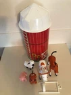 Vintage Fisher Price Little People Farm Barn Silo915 with Animals: PARTS