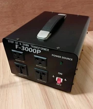 3000 Watt F-3000P Voltage Converter Transformer 110V to 220V , 220V to 110V 