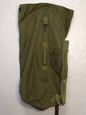 Vintage US Military Canvas Large Duffle Bag Backpack USA