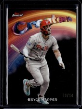 BRYCE HARPER #/10 2025 TOPPS FINEST CREATORS BLACK PHILLIES
