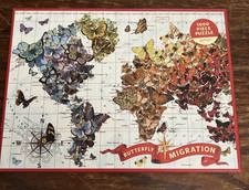 Galison Wendy Gold Butterfly Migration 1000 Piece Jigsaw Puzzle
