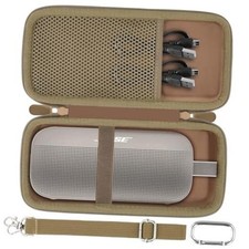 Hard Travel Case for Bose SoundLink Flex 2/1 Speaker, Brown Brown Case