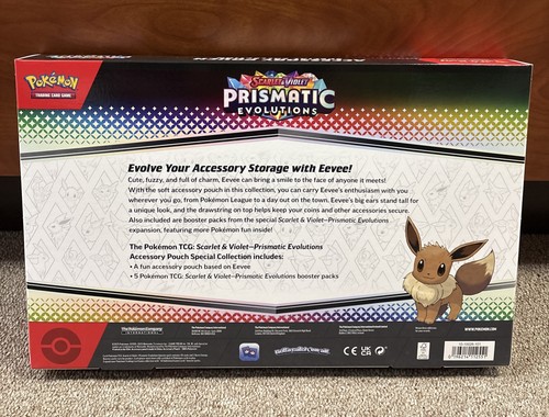Pokemon Evoluzioni Prismatiche Accessorio Pouch Collezione Speciale Sigillato Nuovo - Foto 4 di 4