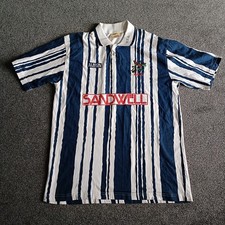 WEST BROMWICH ALBION 1992/1993 HOME FOOTBALL SHIRT  SIZE L. ALBION COLLECTION.