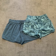 Athleta Girl Blue Boardshorts Athletic Shorts XL 14 and XXL 16 NWT Floral Teal