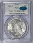 1883-O CAC PCGS MS 63 DOILY MORGAN SILVER DOLLAR CAC