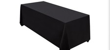 1 Tablecloth 90 X 132inch Rectangle Table Cloth Polyester, Stain Wrinkle Free