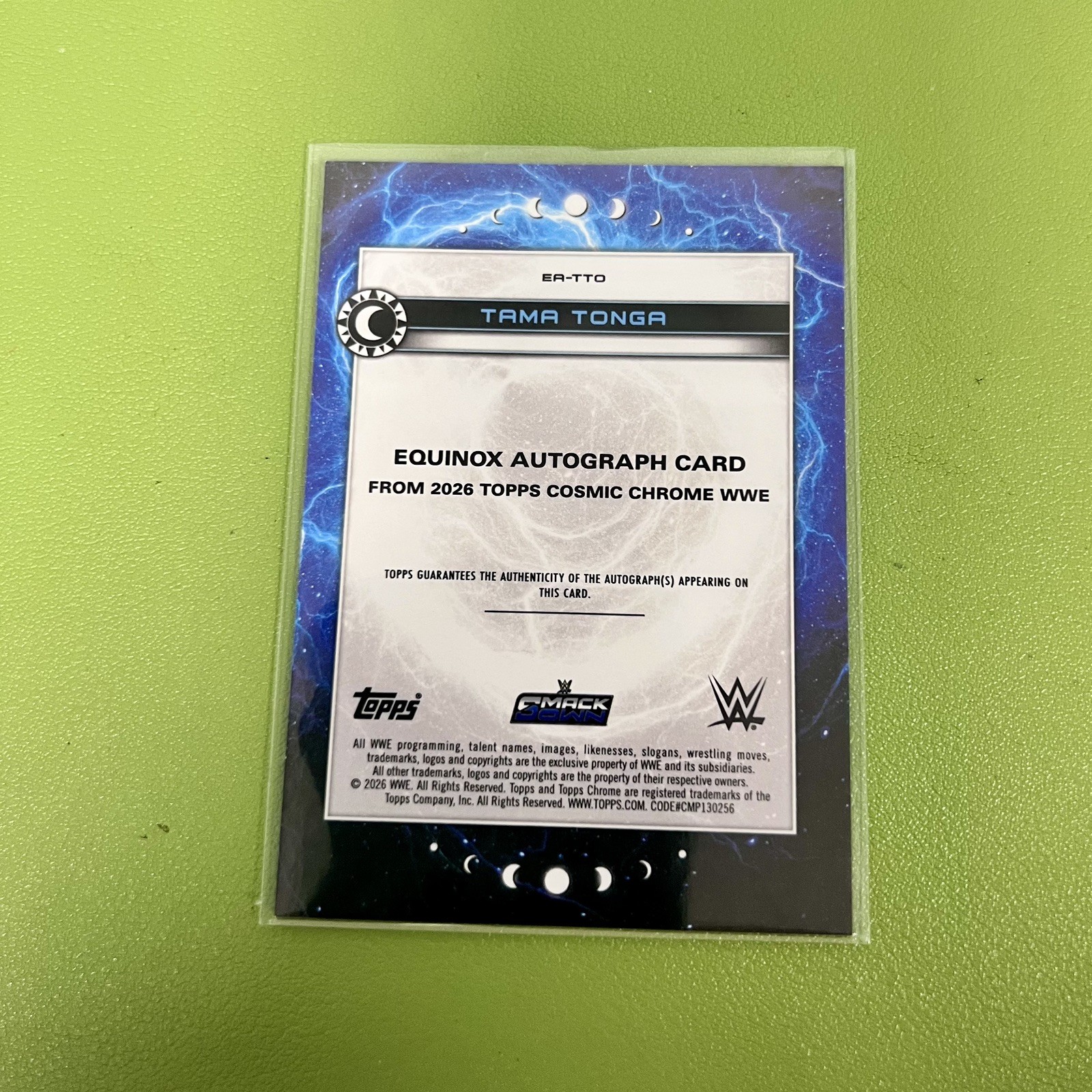 2026 Topps WWE Cosmic Chrome - Tama Tonga - Equinox Auto #EA-TTO view 2