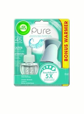 Air Wick Pure Scented Oil Kit (Warmer + 1 Refill), Ocean Breeze, Air Freshener