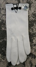Vintage 1950s 1960s NOS White With Black Trim Wear Rite Gloves