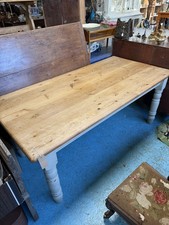 Large Rustic Pine Farmhouse Kitchen Dining Table 6ft Long Uk Delivery
