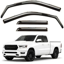 Window Deflectors Smoke Tinted in-Channel Side Window Vent Visor For RAM 19-26