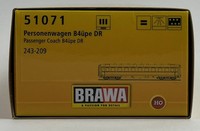 Brawa 51071 H0 Personenwagen B4üPe 243-209 Ep. III DR