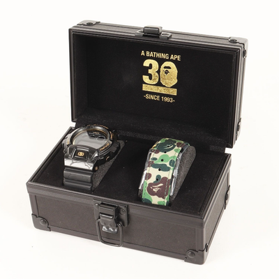 A BATHING APE 30th Anniversary Model G-SHOCK GM-6900M Black Men 
