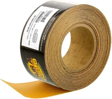 Dura-Gold Premium Gold 1000 Grit PSA Longboard Sandpaper, 20 Yard Roll, 2-3/4" W