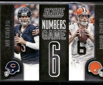 2014 Score #NG3 Brian Hoyer / Jay Cutler Numbers Game
