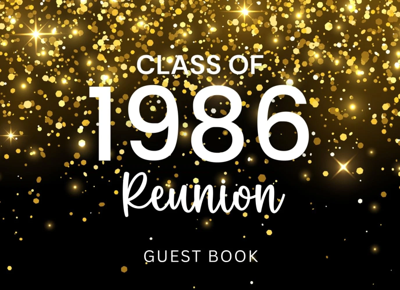 Class of 1986 Reunion Guest Book: 40th Celebration Alumni Reunion Keepsake Book - product detail image 1