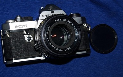 Pentax MX Asahi 35mm SLR Film Camera 50mm f/1.7 Lens From