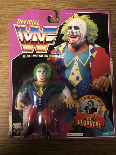 WWF wwe Vintage Hasbro Wrestler DOINK The CLOWN Mi...