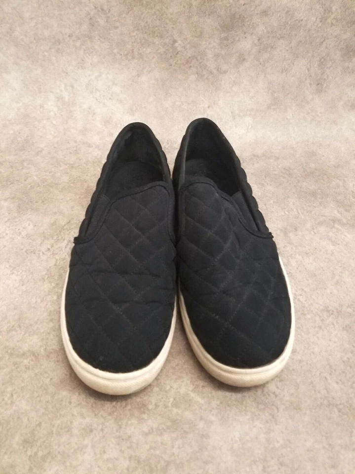 Zapatillas mocasines sin cordones acolchadas textiles negras talla 8 Mossimo para mujer Foto 3 de 4