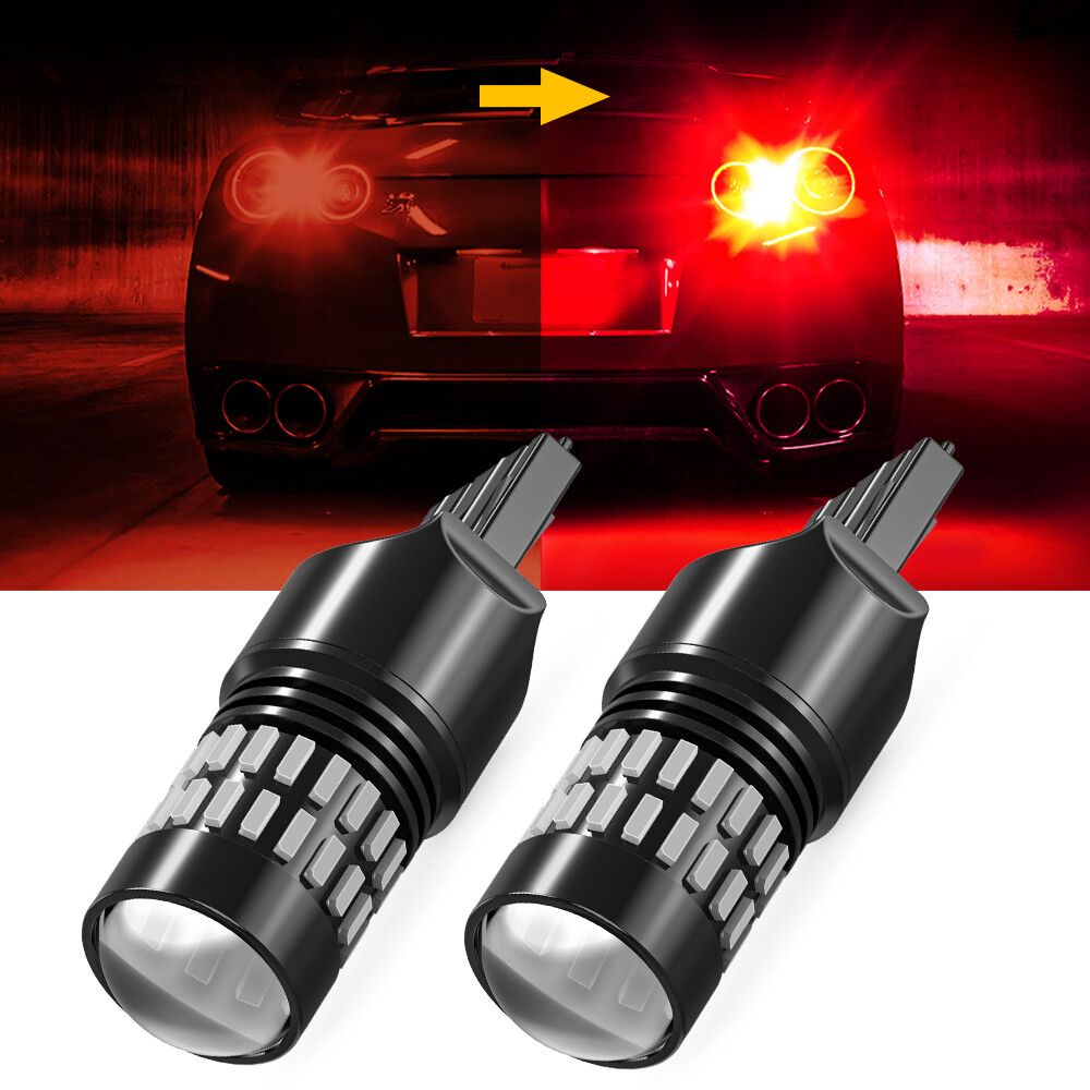 2X AUXITO SUPER Red 3156/3157 2400LM LED Brake Tail Stop Safety Light Bulbs