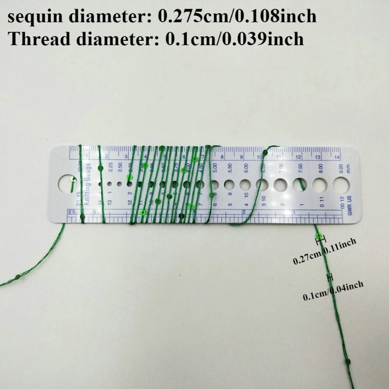 50g/1.76oz Sequin Sparkle Yarn Paillette Thread Line Hand Crochet & Knitting - Image 3 of 4