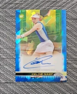 2024 Topps Chrome Sapphire Tennis Celine Naef RC Auto 