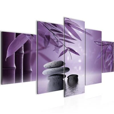 Wandbilder Wohnzimmer XXL Feng Shui Steine Bild Zen 150x75cm kein Kombiversand - Bild 1 von 4