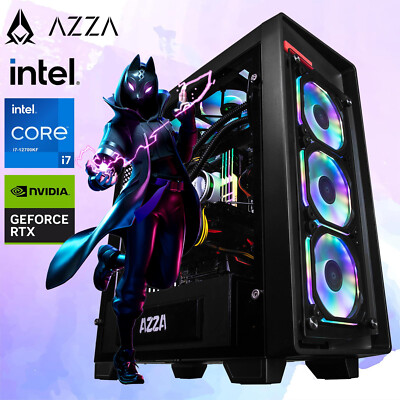 RGB Gaming PC - Intel Core i7-12700KF, NVIDIA RTX 5060, 32GB RAM, 2TB SSD, Win11